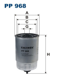 PP 968 FILTRON palivový filter PP 968 FILTRON