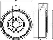 56-00-0914 Brzdový buben ASHIKA