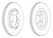 60-00-0905 Brzdový kotouč ASHIKA