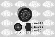 1700028 SASIC obehová/vodiaca kladka ozubeného remeňa 1700028 SASIC