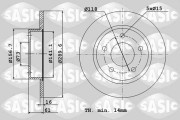 2464A04J Brzdový kotouč SASIC