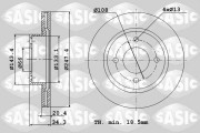 2464A74J SASIC brzdový kotúč 2464A74J SASIC