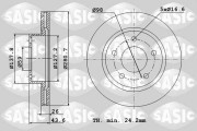 2464J24J Brzdový kotouč SASIC