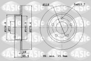 2464J84J Brzdový kotouč SASIC