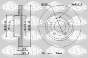 2464P74J Brzdový kotouč SASIC