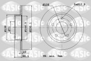 2464F14J Brzdový kotouč SASIC