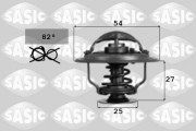 3381901 Termostat, chladivo SASIC