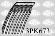 3PK673 ozubený klínový řemen SASIC