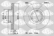 4004249J Brzdový kotouč SASIC