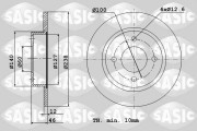 4004251J Brzdový kotouč SASIC