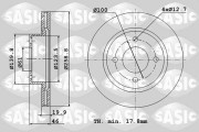 4004256J Brzdový kotouč SASIC