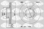 4004258J Brzdový kotouč SASIC