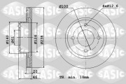 4004259J SASIC brzdový kotúč 4004259J SASIC