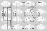 4004280J Brzdový kotouč SASIC