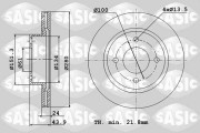 4004295J Brzdový kotouč SASIC