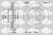 4004306J SASIC brzdový kotúč 4004306J SASIC