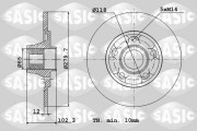 4004307J Brzdový kotouč SASIC