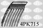 4PK715 SASIC ozubený klinový remeň 4PK715 SASIC