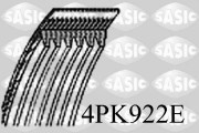 4PK922E ozubený klínový řemen SASIC