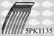 5PK1135 SASIC ozubený klinový remeň 5PK1135 SASIC