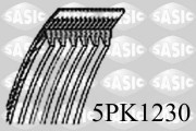 5PK1230 SASIC ozubený klinový remeň 5PK1230 SASIC