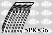 5PK836 SASIC ozubený klinový remeň 5PK836 SASIC