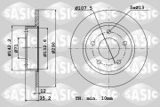 6100042 SASIC brzdový kotúč 6100042 SASIC