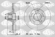 6104006 Brzdový kotouč SASIC