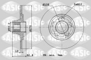 6104043 SASIC brzdový kotúč 6104043 SASIC