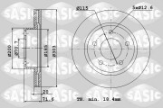 6106020 SASIC brzdový kotúč 6106020 SASIC