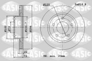 6106048 Brzdový kotouč SASIC