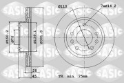 6106094 Brzdový kotouč SASIC