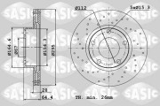 6106107 Brzdový kotouč SASIC