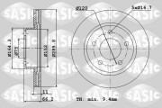 6106191 SASIC brzdový kotúč 6106191 SASIC