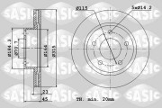 6106257 SASIC brzdový kotúč 6106257 SASIC