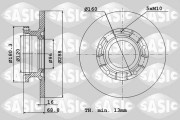 6106298 Brzdový kotouč SASIC