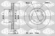 6106300 SASIC brzdový kotúč 6106300 SASIC