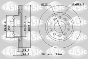 6106334 Brzdový kotouč SASIC