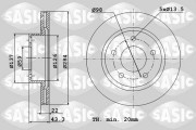 6106342 Brzdový kotouč SASIC