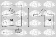 6210034 Sada brzdových destiček, kotoučová brzda SASIC