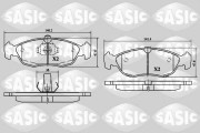 6210048 SASIC sada brzdových platničiek kotúčovej brzdy 6210048 SASIC