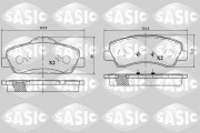 6210049 Sada brzdových destiček, kotoučová brzda SASIC