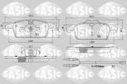 6210075 Sada brzdových destiček, kotoučová brzda SASIC