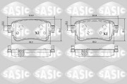 6210083 Sada brzdových destiček, kotoučová brzda SASIC