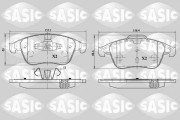 6214027 Sada brzdových destiček, kotoučová brzda SASIC