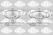 6216028 Sada brzdových destiček, kotoučová brzda SASIC