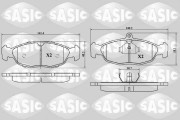 6216029 Sada brzdových destiček, kotoučová brzda SASIC