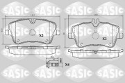 6216031 Sada brzdových destiček, kotoučová brzda SASIC