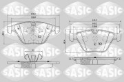 6216148 Sada brzdových destiček, kotoučová brzda SASIC