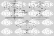 6216162 Sada brzdových destiček, kotoučová brzda SASIC